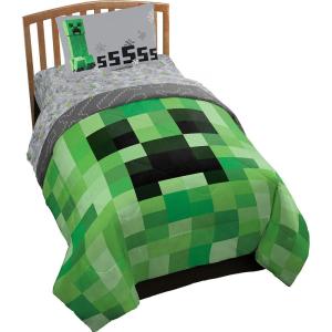 imageJay Franco Comics Avengers Good Guys 4 Piece Twin Bed Set Offical Marvel ProductGreen  Minecraft