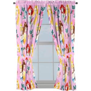 imageJay Franco Marvel Avengers Team 63quot inch Drapes 4 Piece Set  Beautiful Room Dcor ampamp Easy Set up  Window Curtains Include 2 Panels ampamp 2 Tiebacks Official Marvel ProductPink  Princess