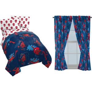 imageJay Franco Marvel Spiderman Spidey Daze Queen Bed Set and Spidey Daze Drapes Bundle