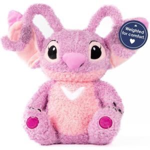 imageWeighted Disney Lilo and Stitch Angel Fuzzy Plush Pillow Buddy  25 lbs Super Soft Stuffed Pillow 15 inches