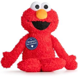 imageWeighted Sesame Street Elmo Fuzzy Plush Pillow Buddy  25 lbs Super Soft Stuffed Pillow  19 inches