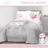 imageDisney Aristocats Marie Full Size Satin Comforter Set  7 Piece Bedding Includes Sheet Set ampamp Pillow Covers  Super Soft Silky Cozy Bedding