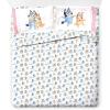 imageJay Franco Bluey Full Size Comforter Set  7 Piece Bedding Includes Sheet Set ampamp Pillow Covers  Super Soft Cozy Striped Bedding