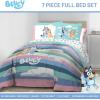 imageJay Franco Bluey Full Size Comforter Set  7 Piece Bedding Includes Sheet Set ampamp Pillow Covers  Super Soft Cozy Striped Bedding
