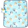 imageJay Franco Bluey Plush Mini Pillow Buddy ampamp 40 x 50 Inch Travel Throw Set  Kids Super Soft 2 Piece Blanket Set