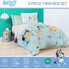 imageJay Franco Bluey Twin Size Comforter Set  5 Piece Bedding Includes Sheet Set ampamp Pillow Covers  Super Soft Cozy Light Blue Bedding