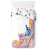 imageJay Franco Duvet Cover Set  3 Piece Comforter Cover and Sham Set Super Soft Cozy Kids Bedding Insert Not Included Grey  Teenage Mutant Ninja Turtles TwinWhite  Lilo and Stitch