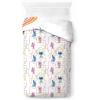 imageJay Franco Duvet Cover Set  3 Piece Comforter Cover and Sham Set Super Soft Cozy Kids Bedding Insert Not Included Grey  Teenage Mutant Ninja Turtles TwinWhite  Lilo and Stitch
