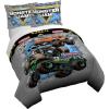 imageJay Franco Duvet Cover Set  3 Piece Comforter Cover and Sham Set Super Soft Cozy Kids Bedding Insert Not Included Grey  Teenage Mutant Ninja Turtles TwinGrey  Monster Jam