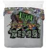 imageJay Franco Duvet Cover Set  3 Piece Comforter Cover and Sham Set Super Soft Cozy Kids Bedding Insert Not Included Grey  Teenage Mutant Ninja Turtles TwinGrey  Teenage Mutant Ninja Turtles
