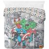 imageJay Franco Duvet Cover Set  3 Piece Comforter Cover and Sham Set Super Soft Cozy Kids Bedding Insert Not Included Grey  Teenage Mutant Ninja Turtles TwinGrey  Marvel Comics