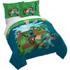 imageJay Franco Duvet Cover Set  3 Piece Comforter Cover and Sham Set Super Soft Cozy Kids Bedding Insert Not Included Grey  Teenage Mutant Ninja Turtles TwinBlue  Minecraft