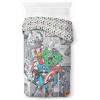 imageJay Franco Duvet Cover Set  3 Piece Comforter Cover and Sham Set Super Soft Cozy Kids Bedding Insert Not Included Grey  Teenage Mutant Ninja Turtles TwinGrey  Marvel Comics