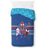 imageJay Franco Duvet Cover Set  3 Piece Comforter Cover and Sham Set Super Soft Cozy Kids Bedding Insert Not Included Grey  Teenage Mutant Ninja Turtles TwinBlue  Spidey  Friends