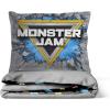 imageJay Franco Duvet Cover Set  3 Piece Comforter Cover and Sham Set Super Soft Cozy Kids Bedding Insert Not Included Grey  Teenage Mutant Ninja Turtles TwinGrey  Monster Jam