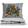imageJay Franco Duvet Cover Set  3 Piece Comforter Cover and Sham Set Super Soft Cozy Kids Bedding Insert Not Included Grey  Teenage Mutant Ninja Turtles TwinGrey  Teenage Mutant Ninja Turtles