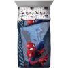 imageJay Franco Marvel Spiderman Crawl Twin Bed Set and Spidey Daze Drapes Bundle