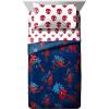 imageJay Franco Marvel Spiderman Spidey Daze Twin Bed Set and Saving The Day Drapes Bundle