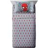 imageJay Franco Marvel Spiderman Webbed Wonder Twin Bed Set and Spidey Daze Drapes Bundle