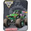 imageJay Franco Monster Jam Grave Digger Stuffed Pillow Buddy and Throw Blanket Bundle