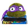 imageJay Franco Nickelodeon Teenage Mutant Ninja Turtles Mutant Mayhem Donatello Nogginz Set  40 x 50 Inch Blanket ampamp Plush Pillow Set Kids Super Soft 2 Piece SetPurple  Donatello