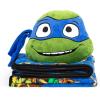 imageJay Franco Nickelodeon Teenage Mutant Ninja Turtles Mutant Mayhem Donatello Nogginz Set  40 x 50 Inch Blanket ampamp Plush Pillow Set Kids Super Soft 2 Piece SetBlue  Leonardo