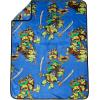 imageJay Franco Nickelodeon Teenage Mutant Ninja Turtles Mutant Mayhem Donatello Nogginz Set  40 x 50 Inch Blanket ampamp Plush Pillow Set Kids Super Soft 2 Piece SetOrange  Michaelangelo