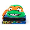 imageJay Franco Nickelodeon Teenage Mutant Ninja Turtles Mutant Mayhem Donatello Nogginz Set  40 x 50 Inch Blanket ampamp Plush Pillow Set Kids Super Soft 2 Piece SetOrange  Michaelangelo