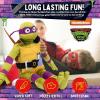 imageJay Franco Nickelodeon Teenage Mutant Ninja Turtles Raphael Plush Pillow Buddy  Super Soft Stuffed Character Pillow  Polyester Microfiber 26 InchesPurple  Donatello