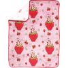 imageStrawberry Shortcake Pink Strawberries Galore Nogginz Set  40 x 50 Inch Blanket ampamp Pillow Kids Super Soft 2 Piece Set