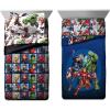 imageJay Franco Avengers Team and Blue Circle 8 Piece Twin Bed Set Bundle