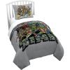 imageJay Franco Duvet Cover Set  3 Piece Comforter Cover and Sham Set Super Soft Cozy Kids Bedding Insert Not Included Grey  Teenage Mutant Ninja Turtles TwinGrey  Teenage Mutant Ninja Turtles