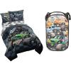 imageJay Franco Monster Jam Slah Twin Bed Set and Break Out Pop Up Hamper Bundle