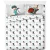 imageJay Franco My Hero Academia Queen Size Sheet Set  Super Soft 4 Piece Bedding Set  Anime Microfiber Sheets Includes Reversible Pillow Covers