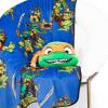 imageJay Franco Nickelodeon Teenage Mutant Ninja Turtles Mutant Mayhem Donatello Nogginz Set  40 x 50 Inch Blanket ampamp Plush Pillow Set Kids Super Soft 2 Piece SetOrange  Michaelangelo