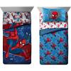 imageJay Franco Spiderman Burst and Spidey Faces 8 Piece Twin Bed Set Bundle