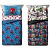 imageJay Franco Spiderman Spidey Faces and Avengers Team 8 Piece Twin Bed Set Bundle