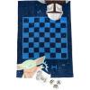 imageJay Franco The Mandalorian Checkers Game Blanket  3 Piece Set Includes Plush Blanket 24 Pieces ampamp Storage Bag
