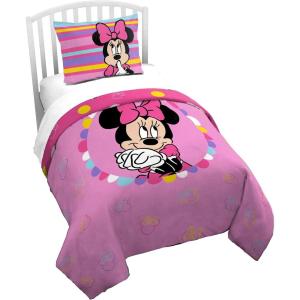 imageJay Franco Duvet Cover Set  3 Piece Comforter Cover and Sham Set Super Soft Cozy Kids Bedding Insert Not Included Grey  Teenage Mutant Ninja Turtles TwinPink  Minnie Mouse
