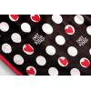 imageEmily in Paris Plush Throw Blanket  Measures 40 x 50 Inches  Black and White Polka Dot Super Soft Lightweight Fleece Bedding