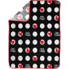 imageEmily in Paris Plush Throw Blanket  Measures 40 x 50 Inches  Black and White Polka Dot Super Soft Lightweight Fleece Bedding