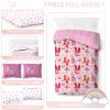 imageJay Franco Cowgirl Boots ampamp Bows Full Comforter Set  7 Piece Bedding Includes Sheet Set ampamp Pillow Covers  Super Soft Cozy Pink Disco Bedding
