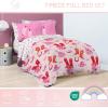 imageJay Franco Cowgirl Boots ampamp Bows Full Comforter Set  7 Piece Bedding Includes Sheet Set ampamp Pillow Covers  Super Soft Cozy Pink Disco Bedding
