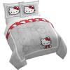 imageJay Franco Duvet Cover Set  3 Piece Comforter Cover and Sham Set Super Soft Cozy Bedding Insert Not Included Grey  Hello Kitty QueenGrey  Hello Kitty