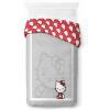 imageJay Franco Duvet Cover Set  3 Piece Comforter Cover and Sham Set Super Soft Cozy Bedding Insert Not Included Grey  Hello Kitty QueenGrey  Hello Kitty