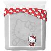 imageJay Franco Duvet Cover Set  3 Piece Comforter Cover and Sham Set Super Soft Cozy Bedding Insert Not Included Grey  Hello Kitty QueenGrey  Hello Kitty