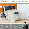 imageJay Franco Harry Potter Full Size Comforter Set  Marauders Map 7 Piece Bedding Includes Sheet Set ampamp Pillow Covers  Super Soft Hogwarts Bedding