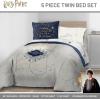imageJay Franco Harry Potter Twin Comforter Set  Marauders Map 5 Piece Bedding Includes Sheet Set ampamp Pillow Covers  Super Soft Hogwarts Bedding