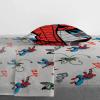 imageMarvel Spiderman Spidey VS 5 Piece Twin Size Bed Set  Includes Comforter ampamp Sheet Set Bedding  Super Soft Fade Resistant Microfiber Official ProductGrey  Spiderman