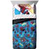 imageMarvel Spiderman Spidey VS 5 Piece Twin Size Bed Set  Includes Comforter ampamp Sheet Set Bedding  Super Soft Fade Resistant Microfiber Official ProductBlue  Spiderman